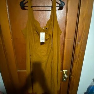 Brown Sleeveless Dress